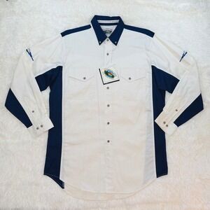 New Cumberland Outfitters Large‎ Long Sleeve Button Down Shirt Aztec Logo